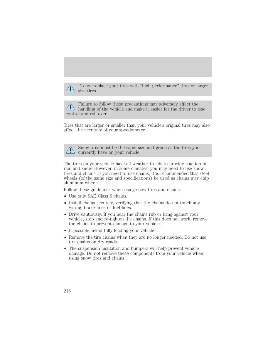 Maintenance and care | FORD 2001 F-550 v.1 User Manual | Page 216 / 272