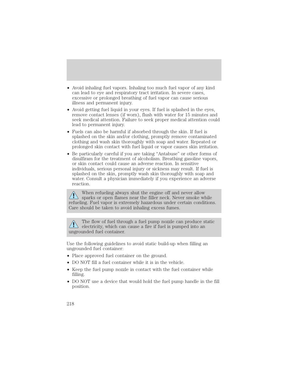 Maintenance and care | FORD 2001 F-550 v.1 User Manual | Page 218 / 272