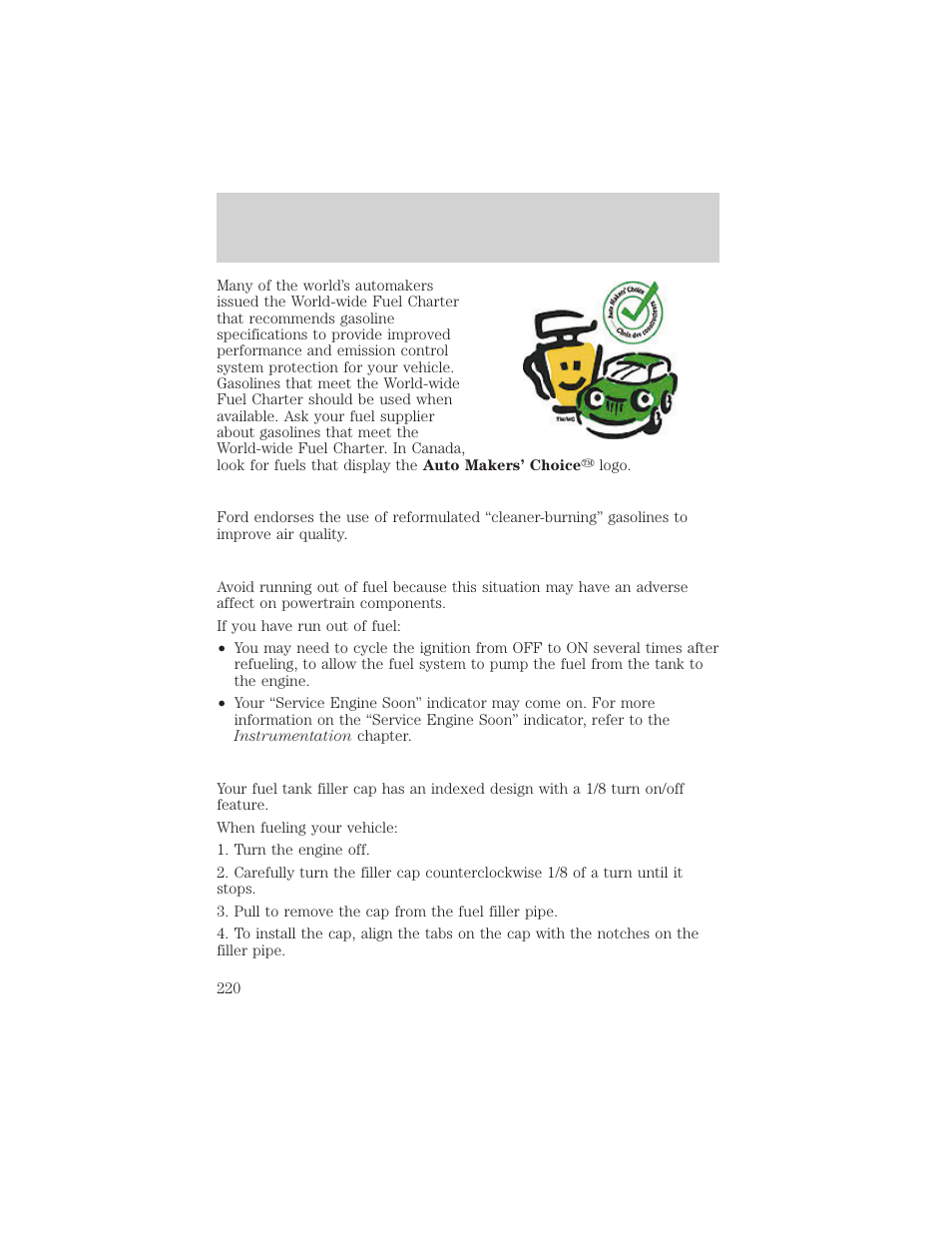 Maintenance and care | FORD 2001 F-550 v.1 User Manual | Page 220 / 272