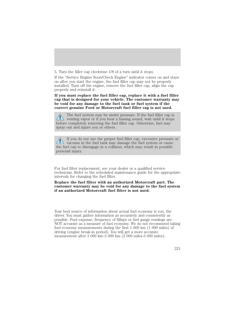 Maintenance and care | FORD 2001 F-550 v.1 User Manual | Page 221 / 272