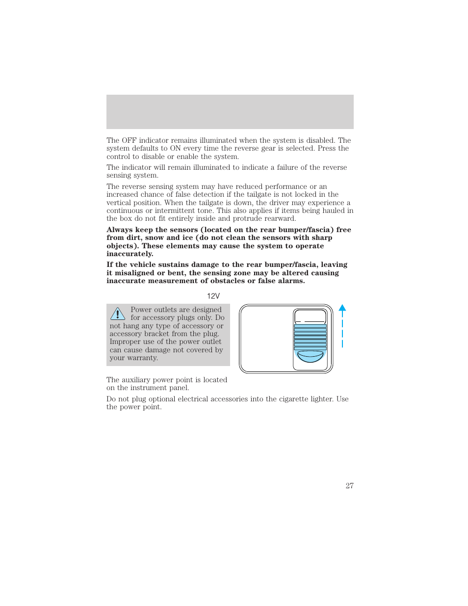 Controls and features | FORD 2001 F-550 v.1 User Manual | Page 27 / 272