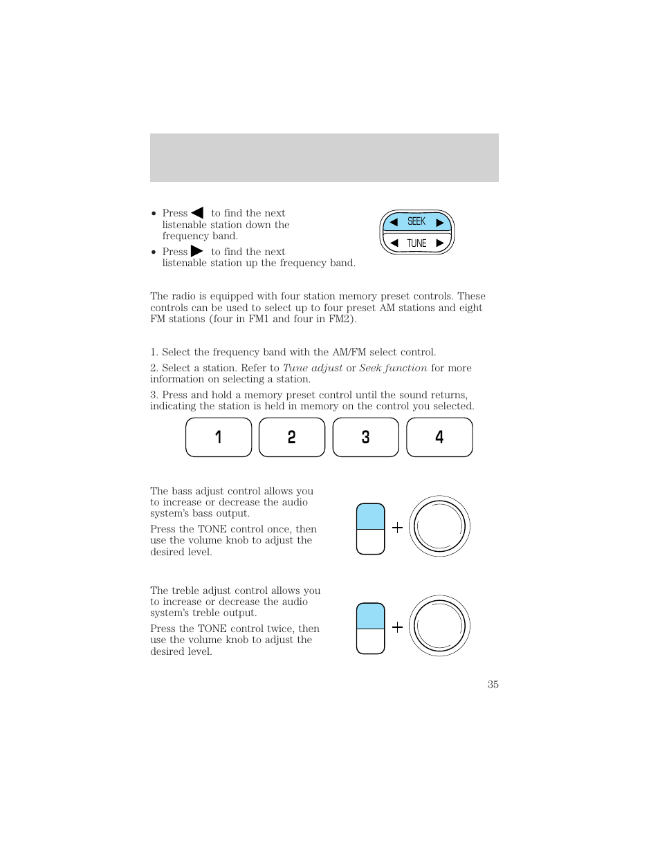 Controls and features | FORD 2001 F-550 v.1 User Manual | Page 35 / 272