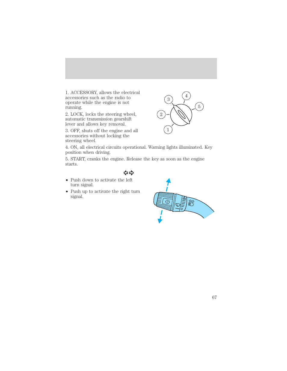 Controls and features | FORD 2001 F-550 v.1 User Manual | Page 67 / 272