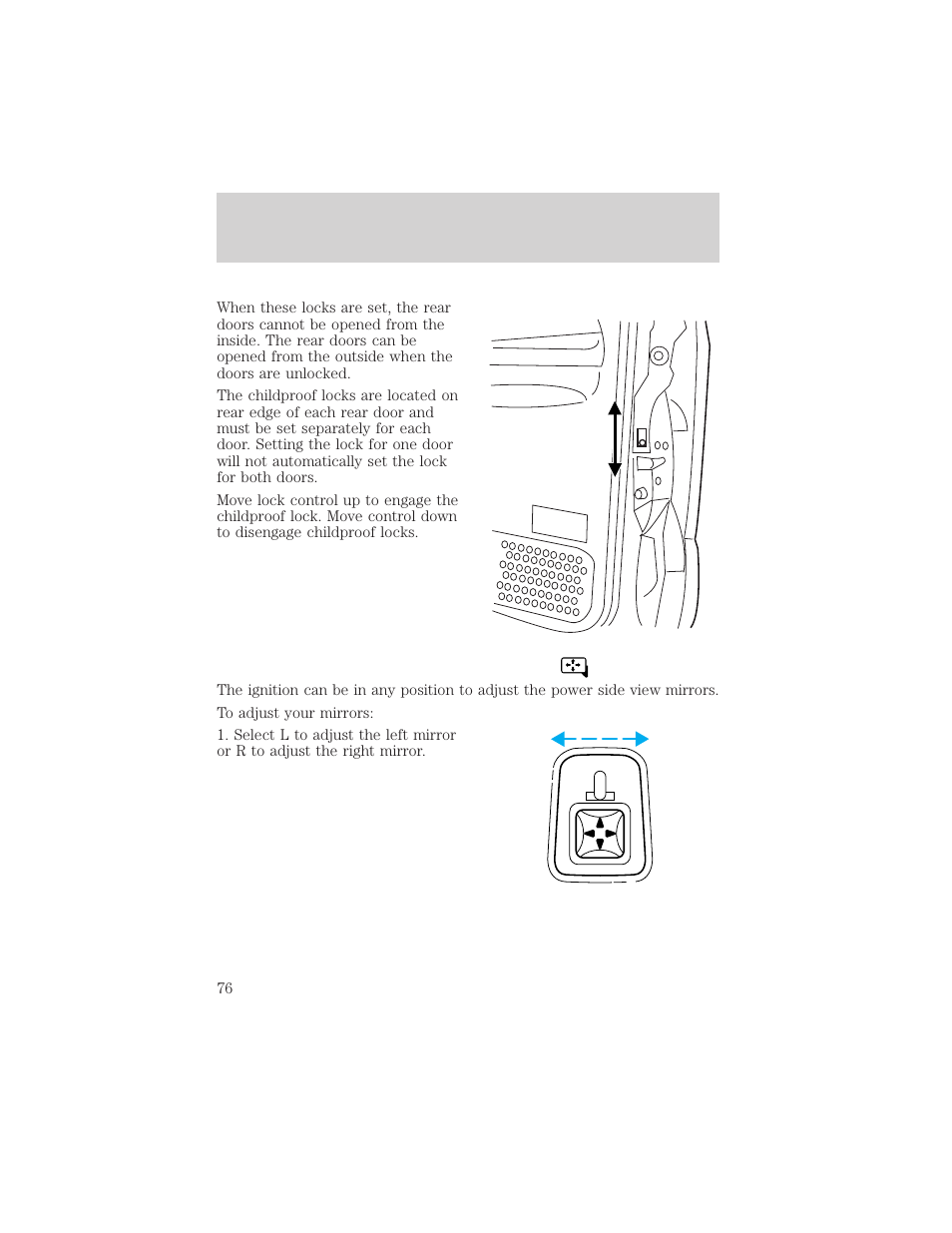Controls and features | FORD 2001 F-550 v.1 User Manual | Page 76 / 272