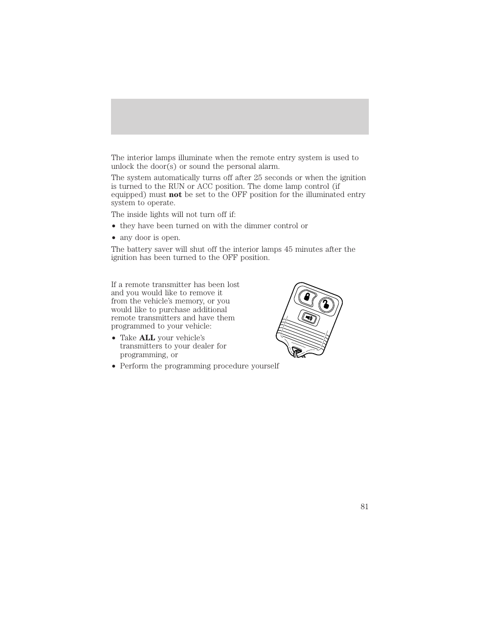 Controls and features | FORD 2001 F-550 v.1 User Manual | Page 81 / 272