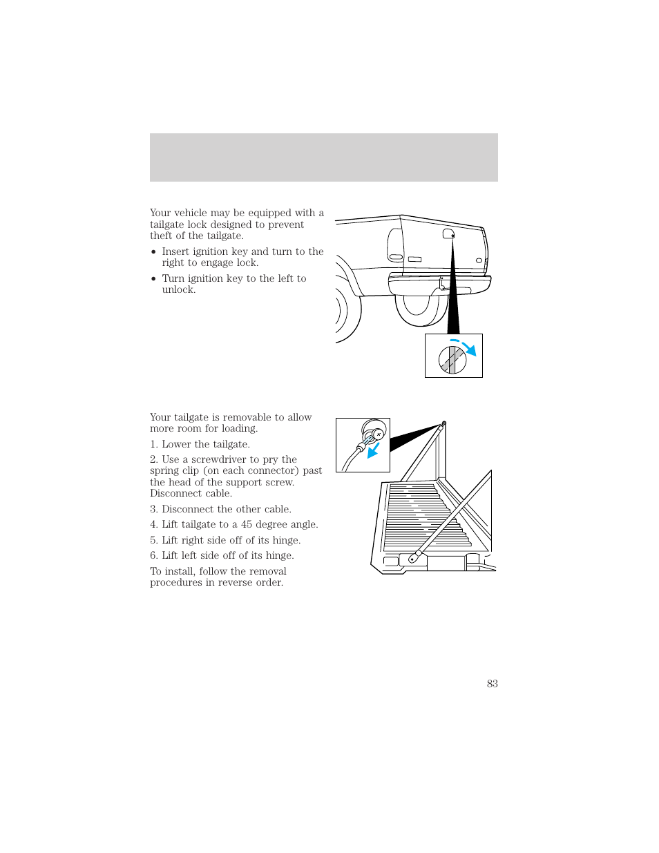 Controls and features | FORD 2001 F-550 v.1 User Manual | Page 83 / 272