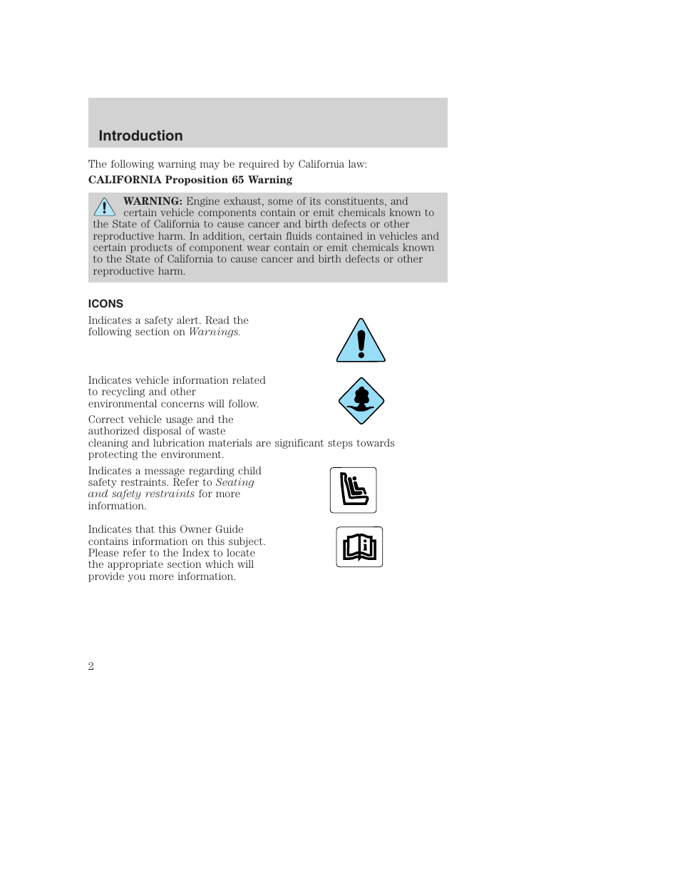 Introduction | FORD 2001 F-550 v.2 User Manual | Page 2 / 288