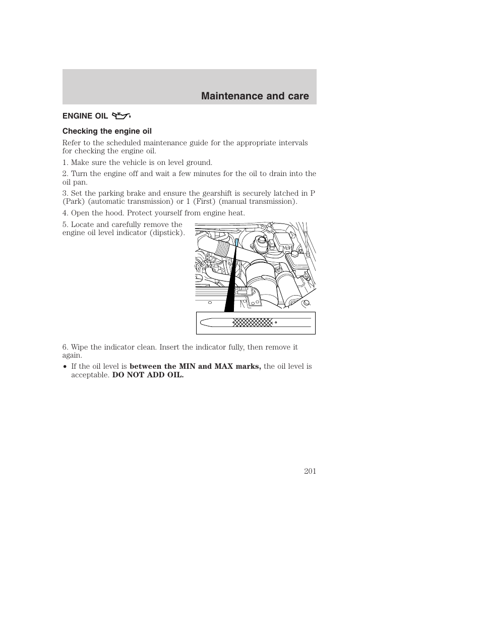 Maintenance and care | FORD 2001 F-550 v.2 User Manual | Page 201 / 288