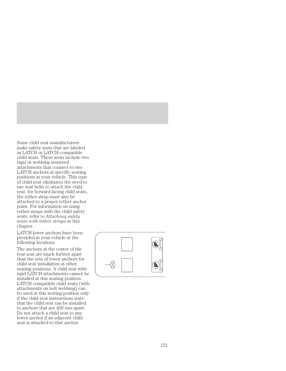 Seating and safety restraints | FORD 2001 Focus User Manual | Page 121 / 296