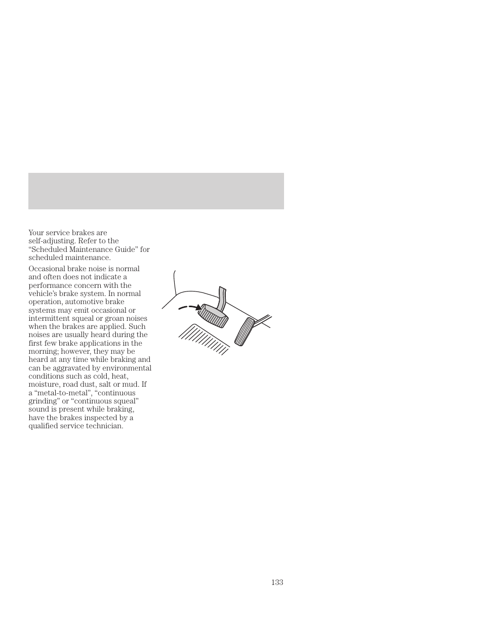 Driving | FORD 2001 Focus User Manual | Page 133 / 296