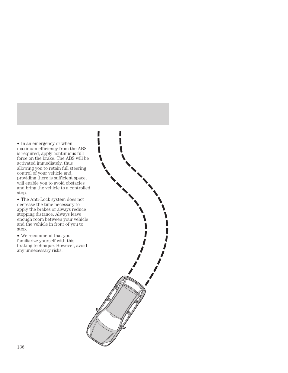 Driving | FORD 2001 Focus User Manual | Page 136 / 296