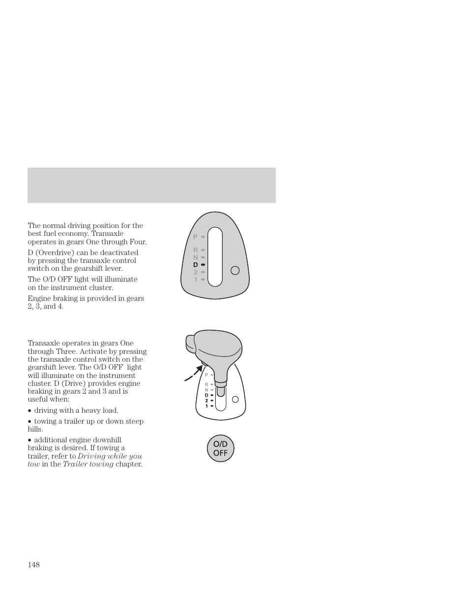 Driving | FORD 2001 Focus User Manual | Page 148 / 296