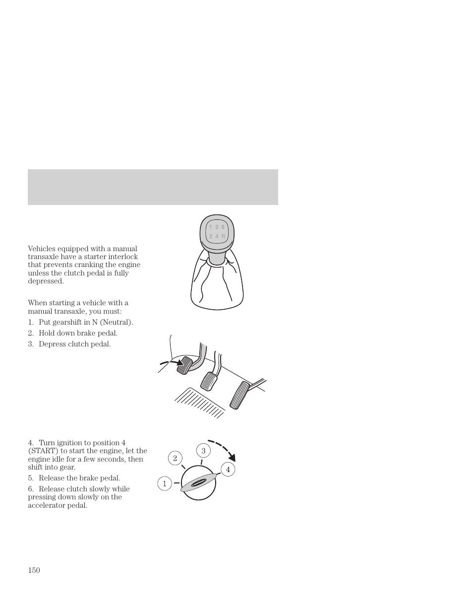 Driving | FORD 2001 Focus User Manual | Page 150 / 296