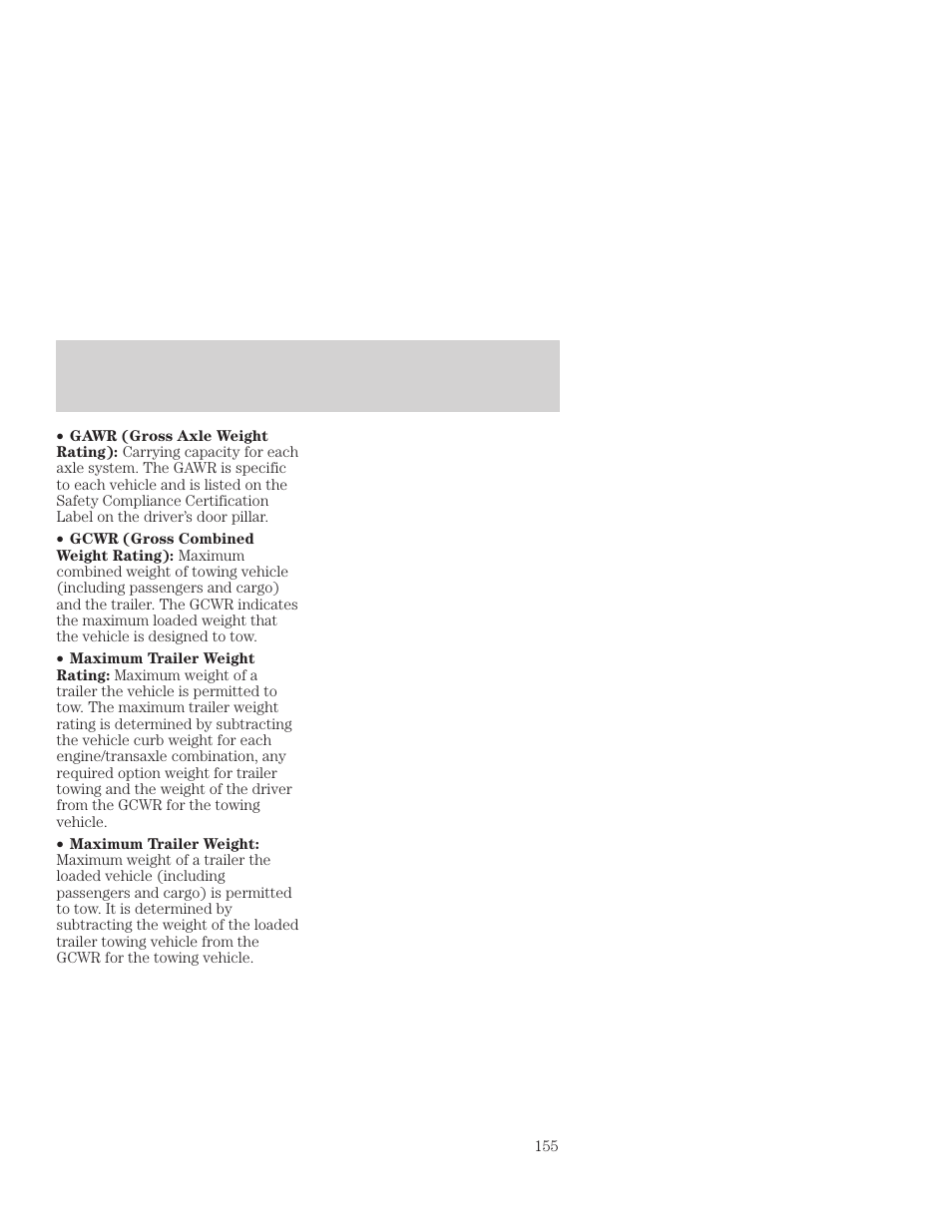 Driving | FORD 2001 Focus User Manual | Page 155 / 296