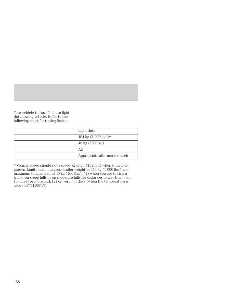 Driving | FORD 2001 Focus User Manual | Page 158 / 296