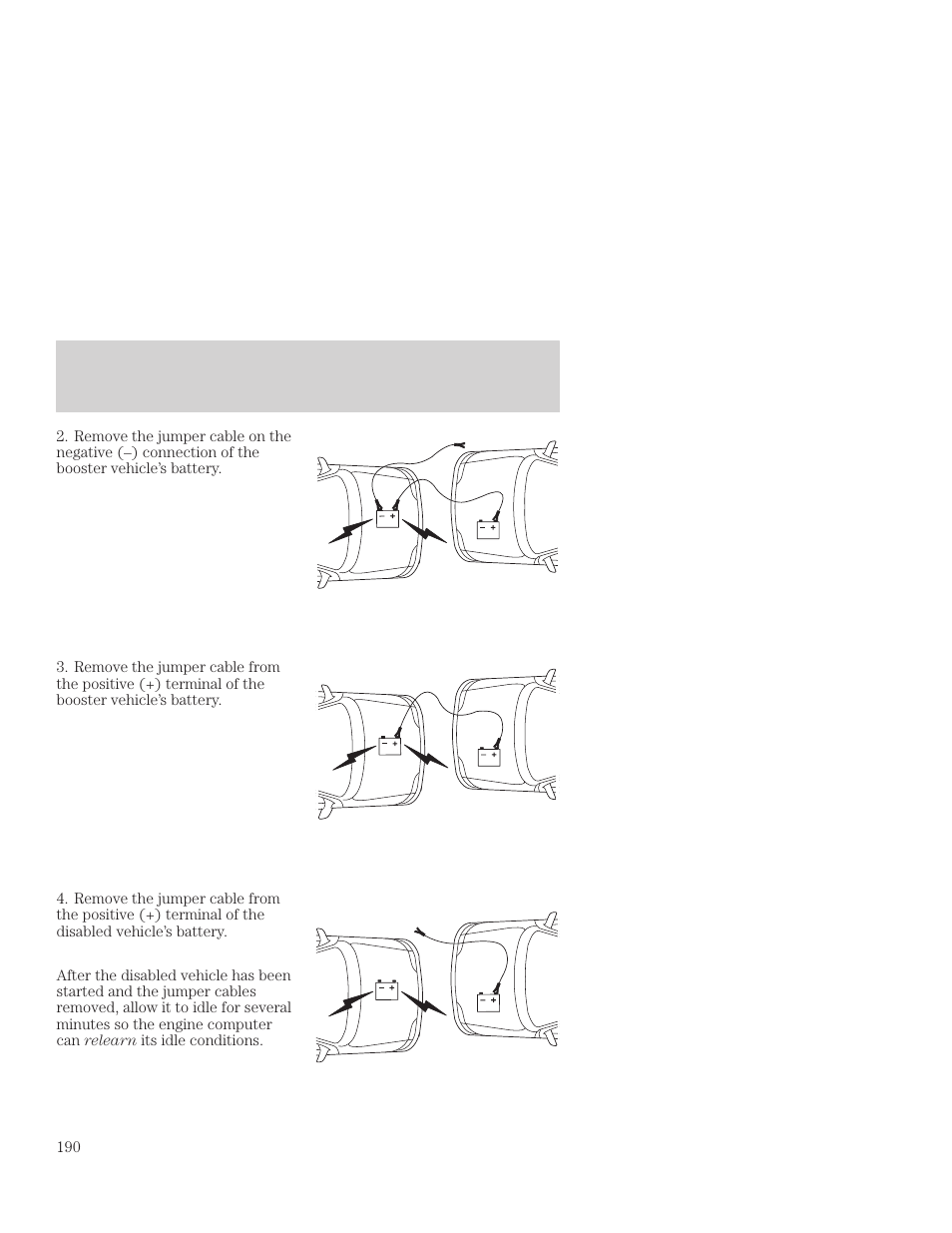 Roadside emergencies | FORD 2001 Focus User Manual | Page 190 / 296