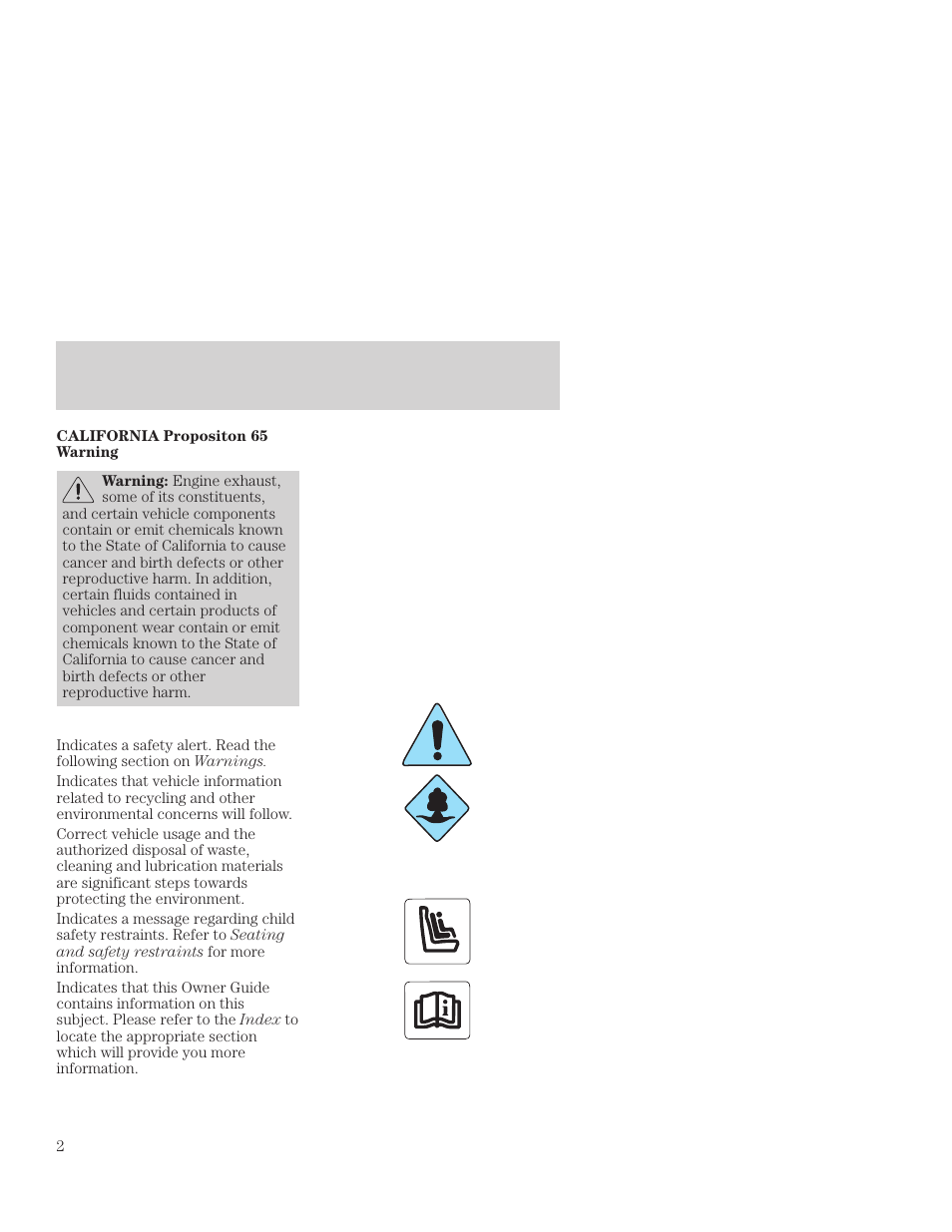 Introduction | FORD 2001 Focus User Manual | Page 2 / 296