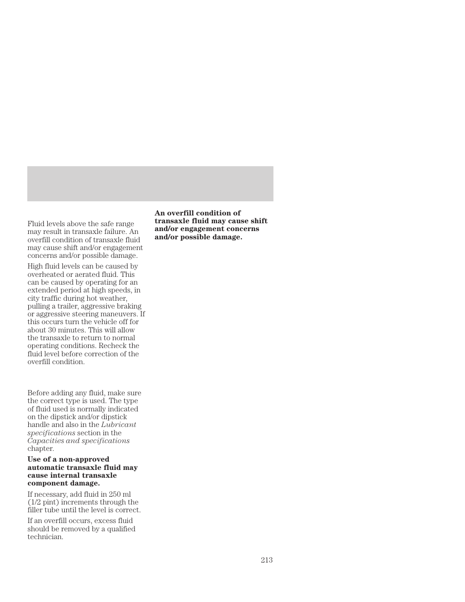 Maintenance and care | FORD 2001 Focus User Manual | Page 213 / 296