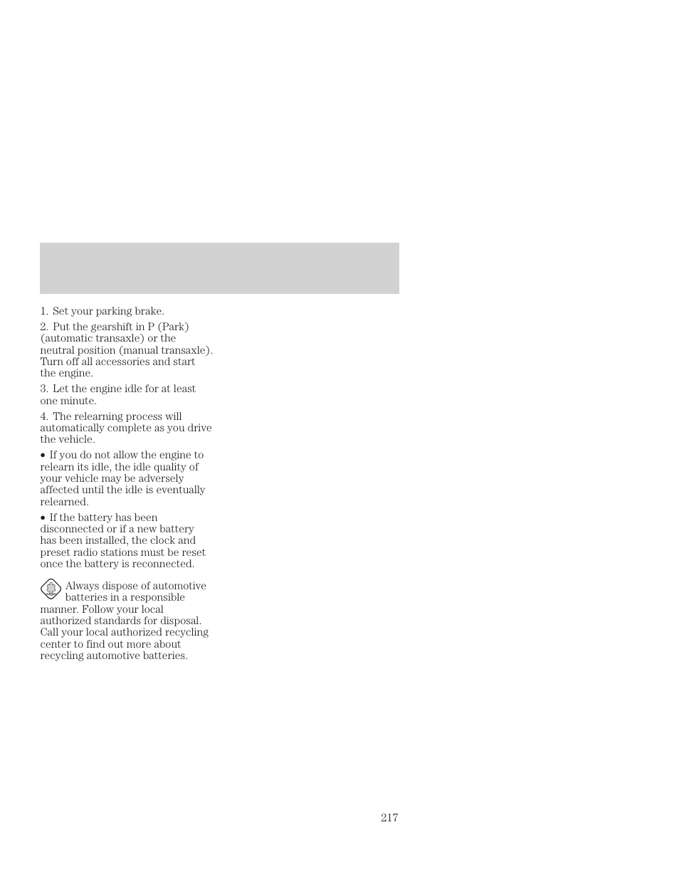 Maintenance and care | FORD 2001 Focus User Manual | Page 217 / 296