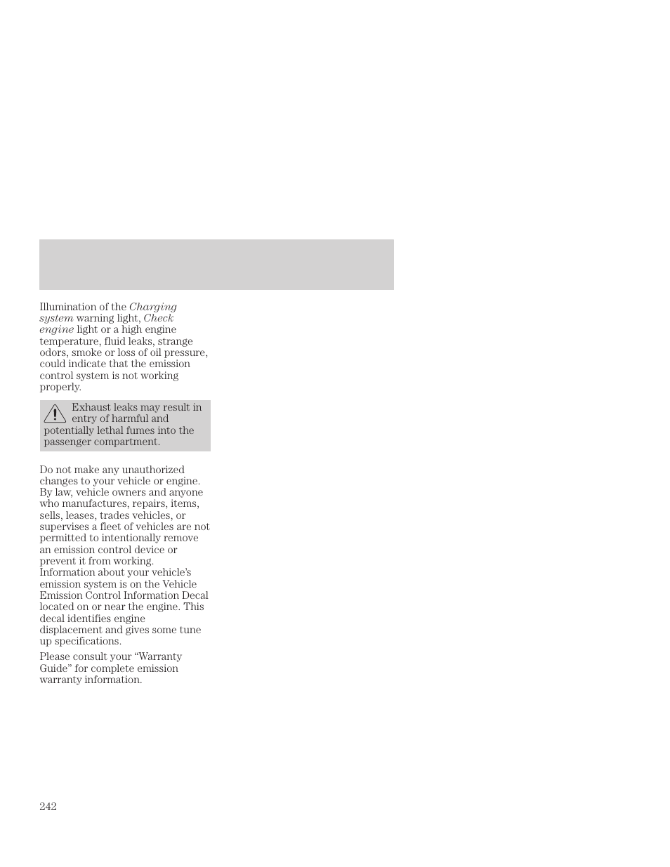 Maintenance and care | FORD 2001 Focus User Manual | Page 242 / 296