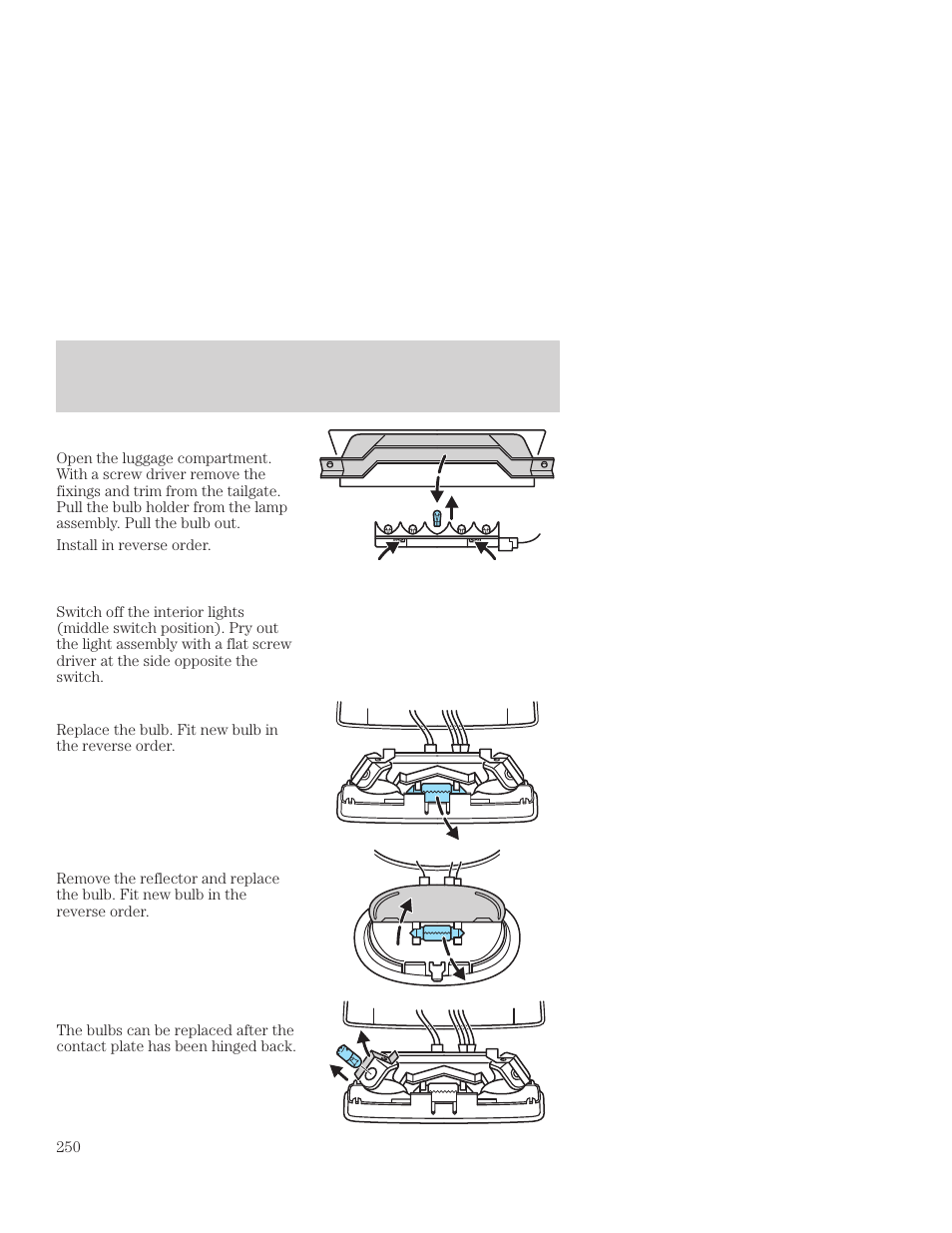 Maintenance and care | FORD 2001 Focus User Manual | Page 250 / 296