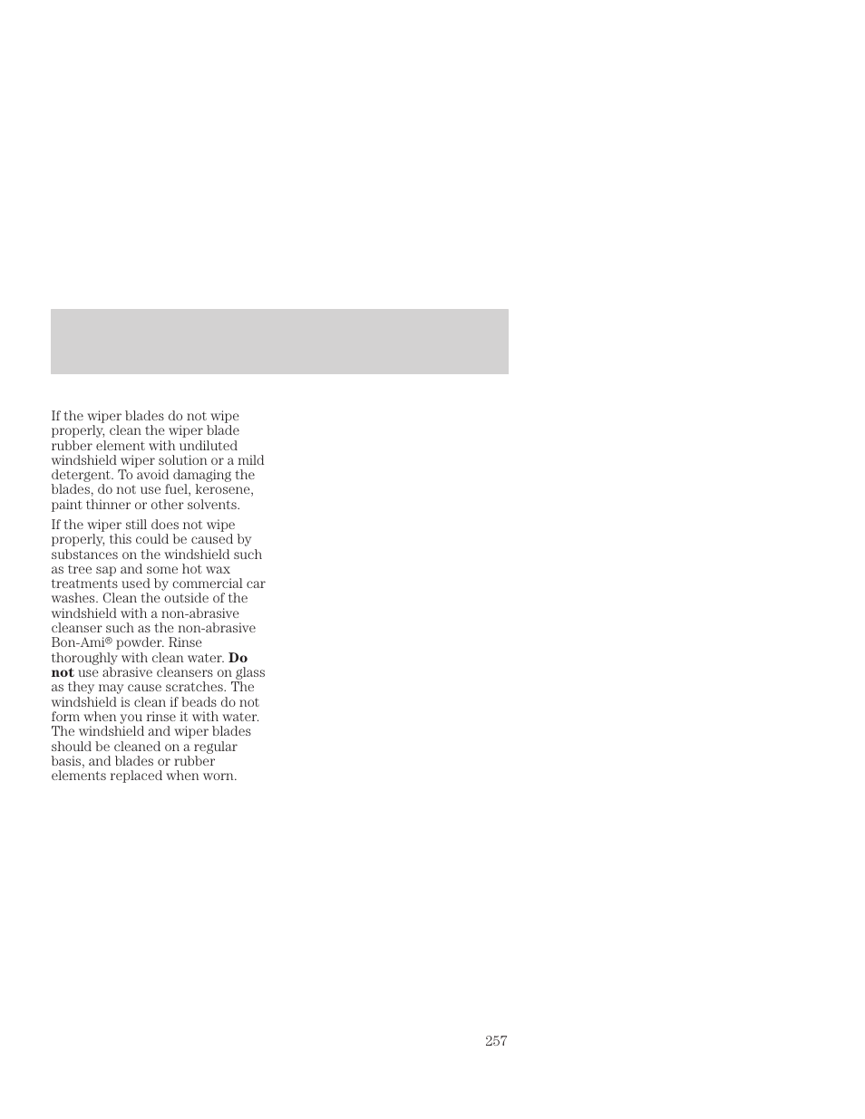 Maintenance and care | FORD 2001 Focus User Manual | Page 257 / 296