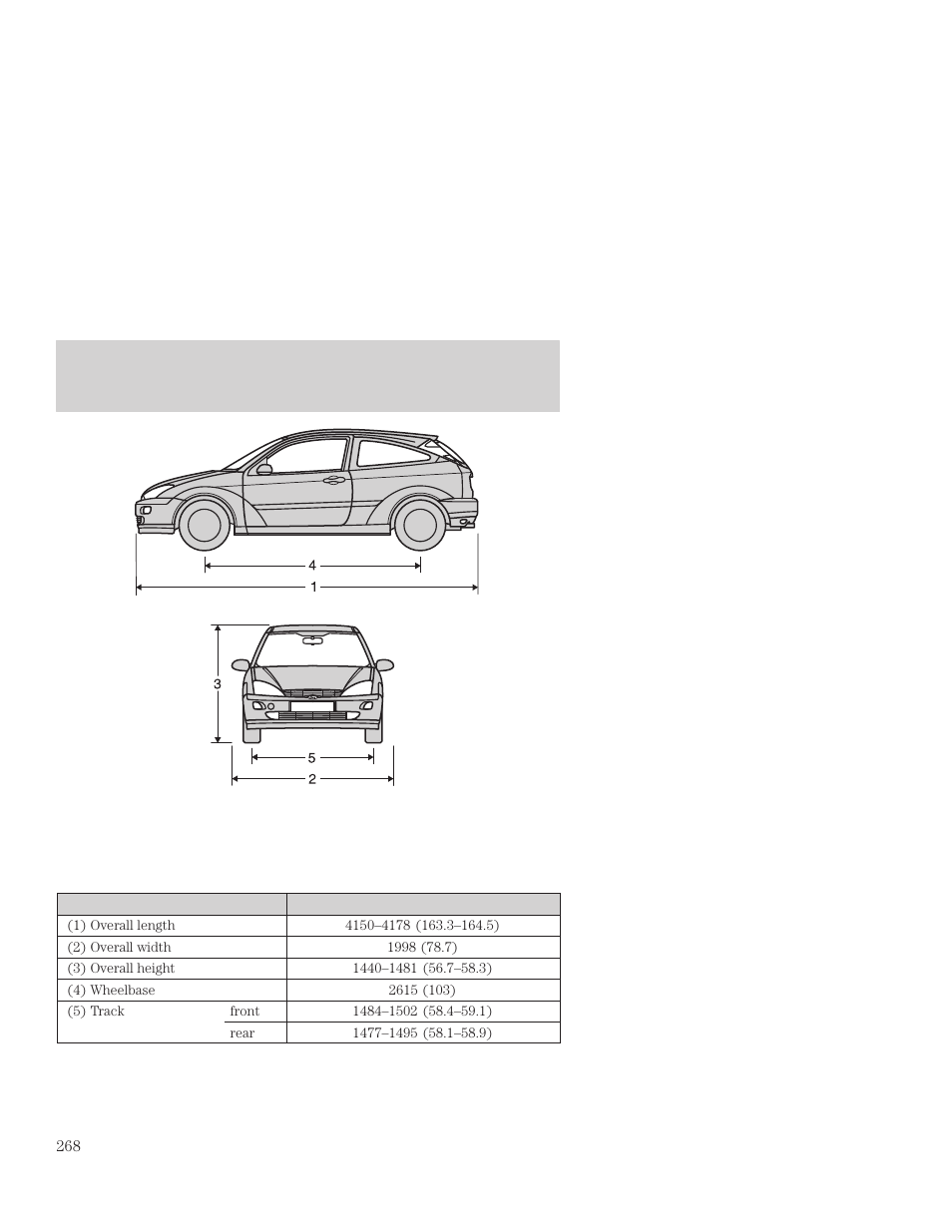 Capacities and specifications | FORD 2001 Focus User Manual | Page 268 / 296