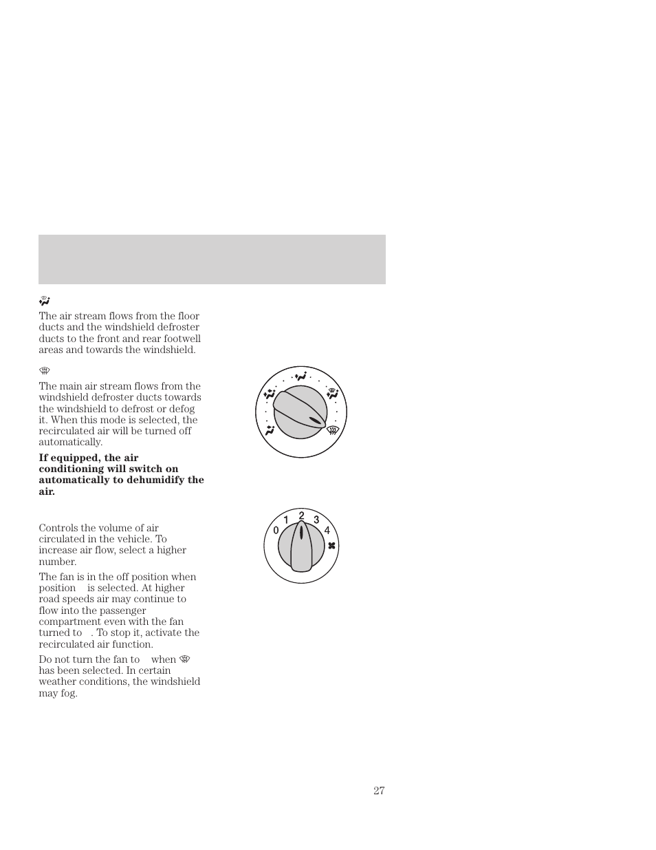 Controls and features | FORD 2001 Focus User Manual | Page 27 / 296