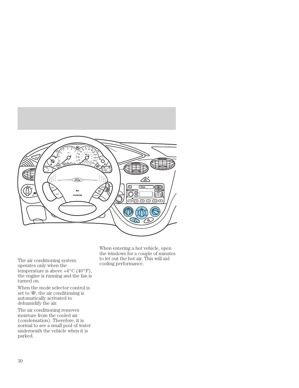 Controls and features | FORD 2001 Focus User Manual | Page 30 / 296