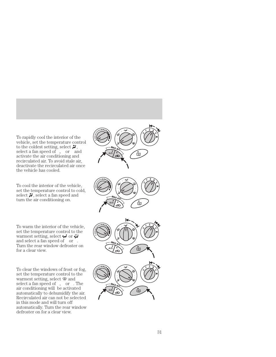 Controls and features | FORD 2001 Focus User Manual | Page 31 / 296