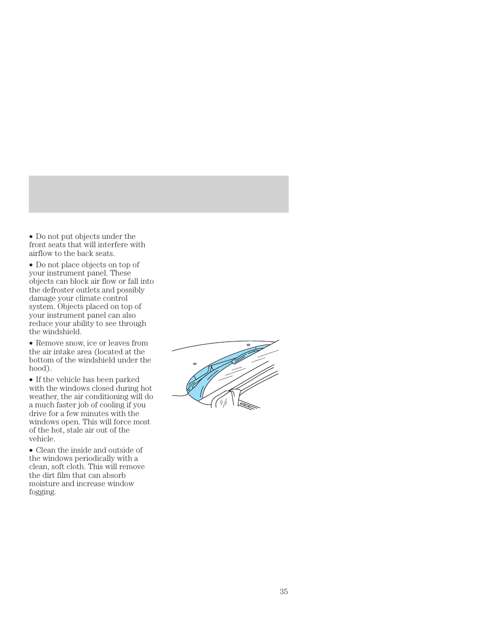Controls and features | FORD 2001 Focus User Manual | Page 35 / 296