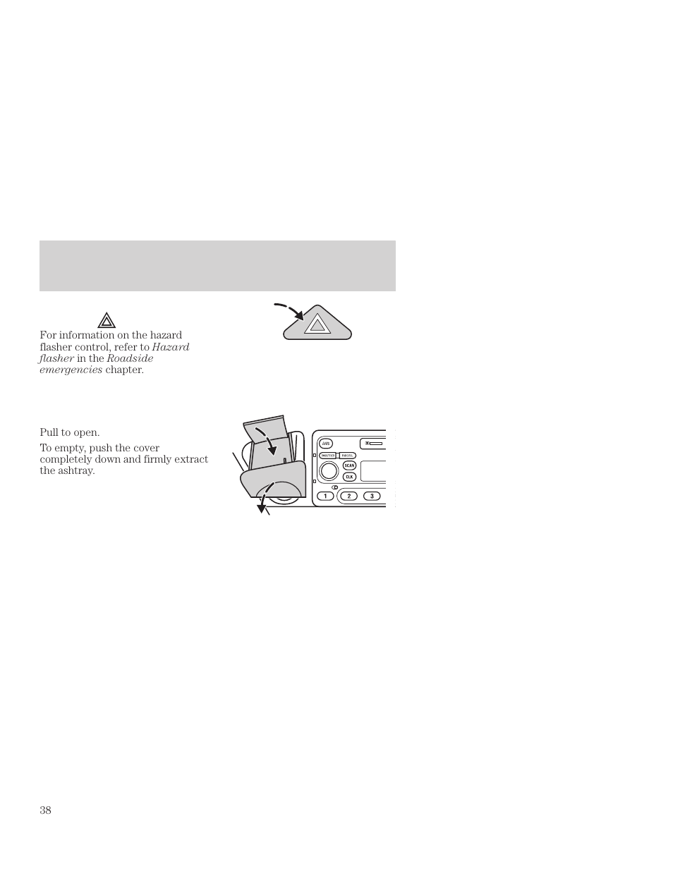 Controls and features | FORD 2001 Focus User Manual | Page 38 / 296