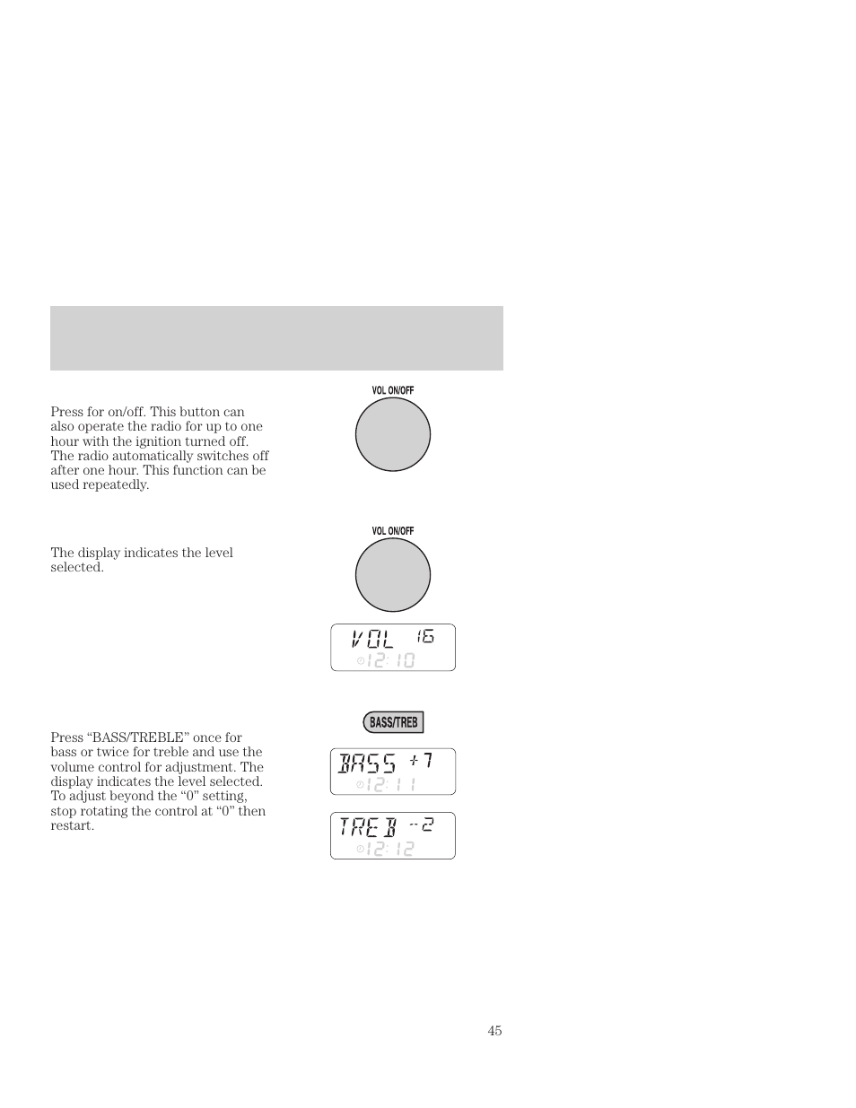 Controls and features | FORD 2001 Focus User Manual | Page 45 / 296