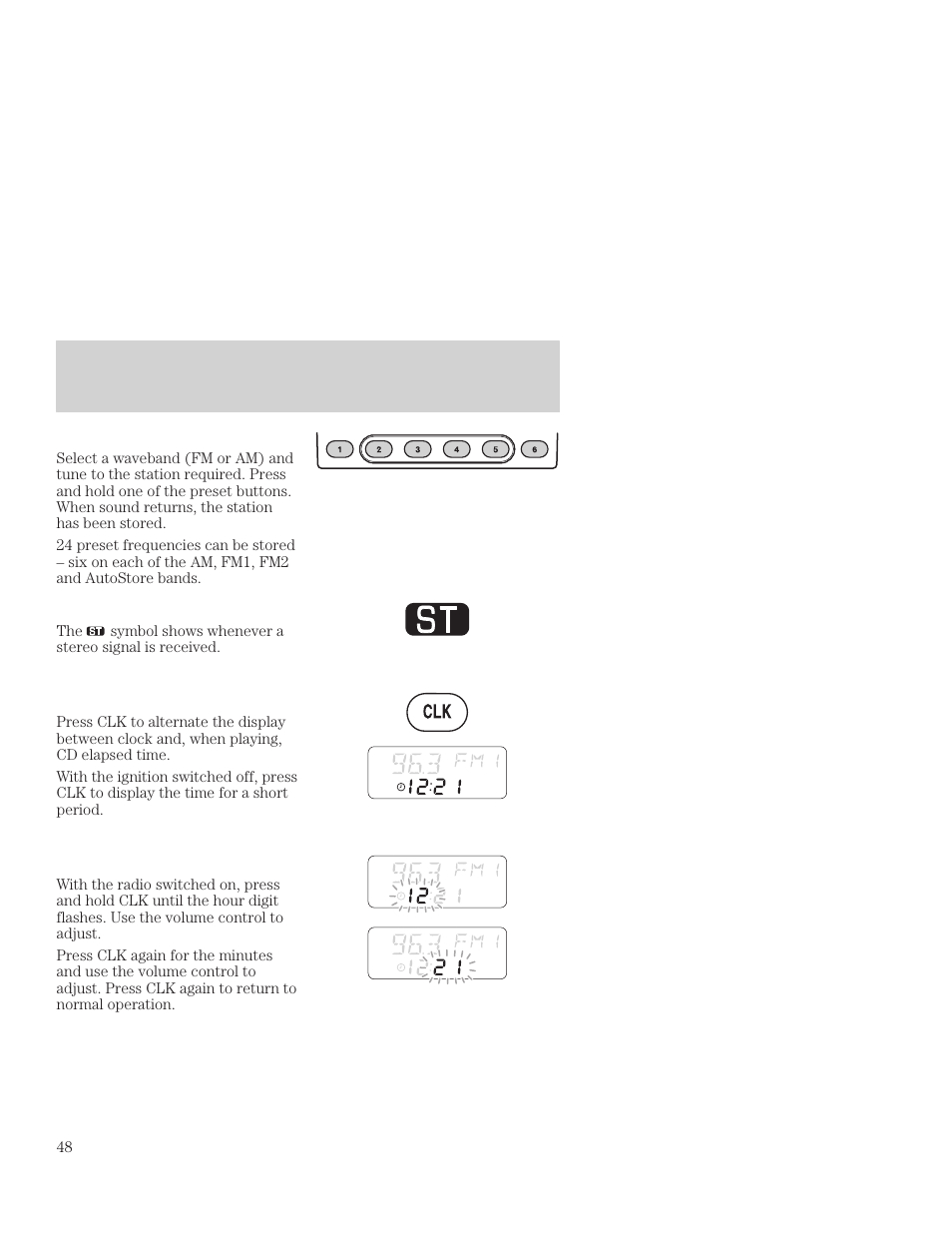 Controls and features | FORD 2001 Focus User Manual | Page 48 / 296