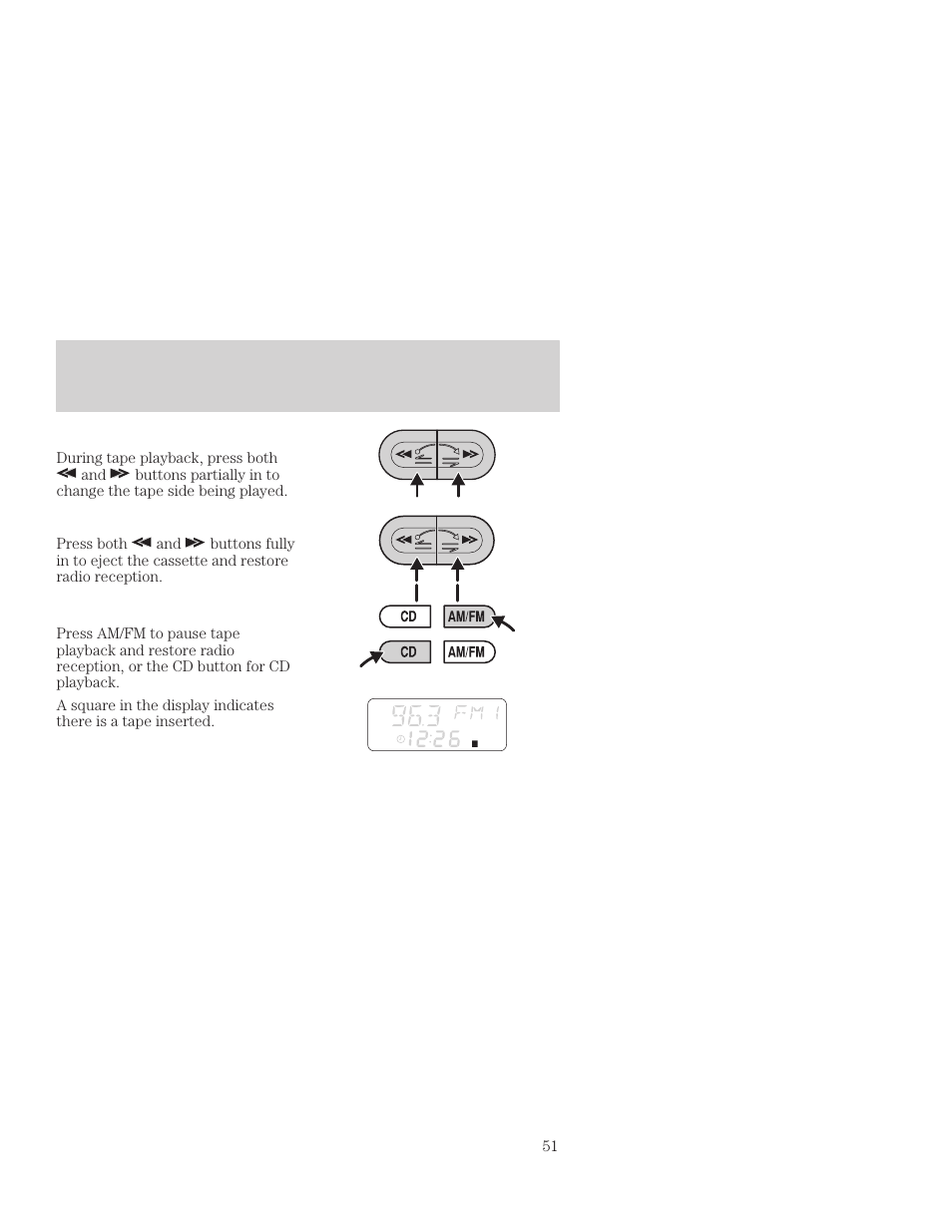 Controls and features | FORD 2001 Focus User Manual | Page 51 / 296