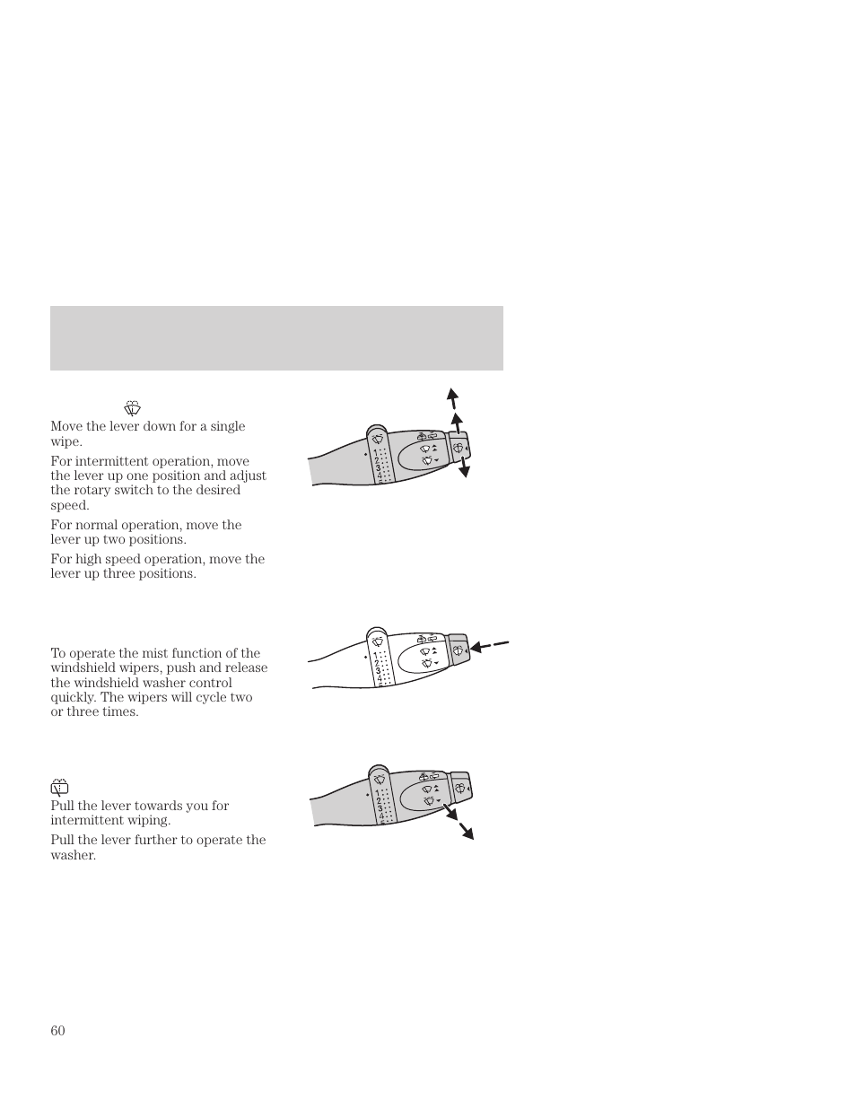 Controls and features | FORD 2001 Focus User Manual | Page 60 / 296