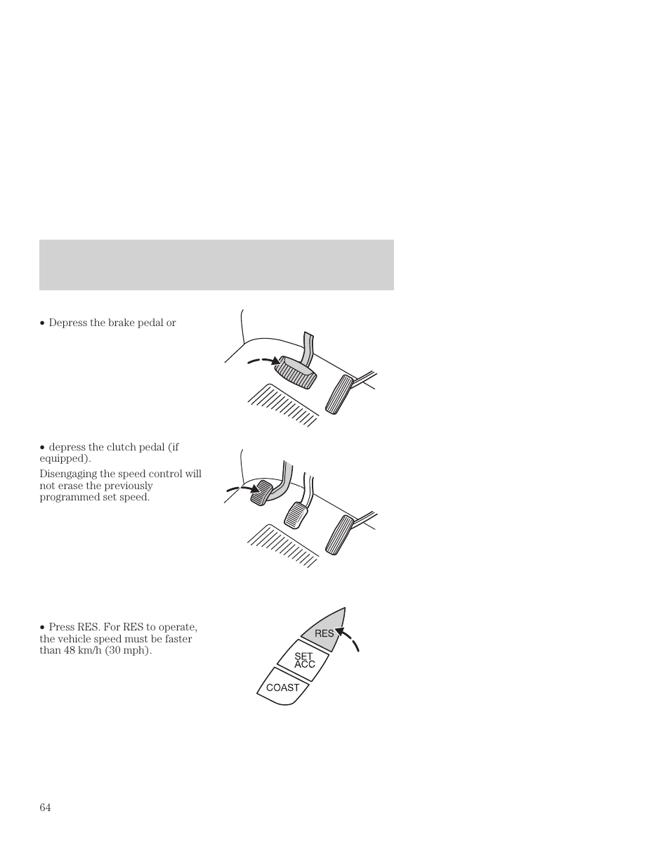 Controls and features | FORD 2001 Focus User Manual | Page 64 / 296