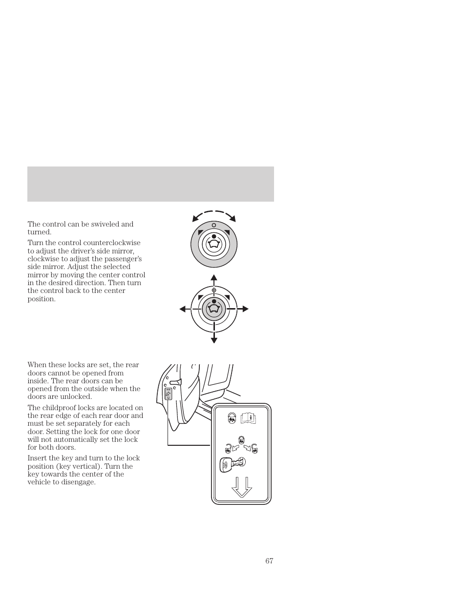 Controls and features | FORD 2001 Focus User Manual | Page 67 / 296