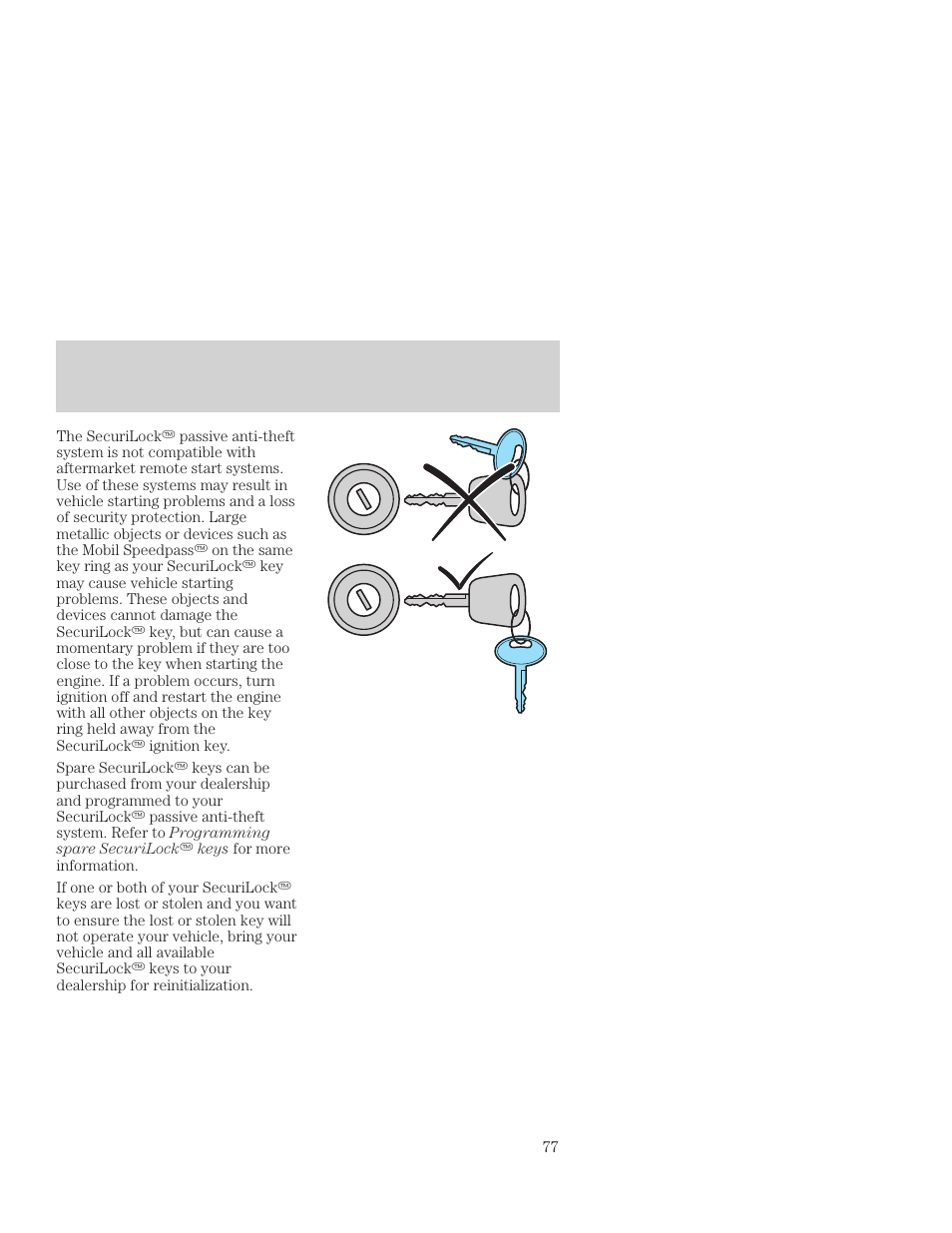 Controls and features | FORD 2001 Focus User Manual | Page 77 / 296