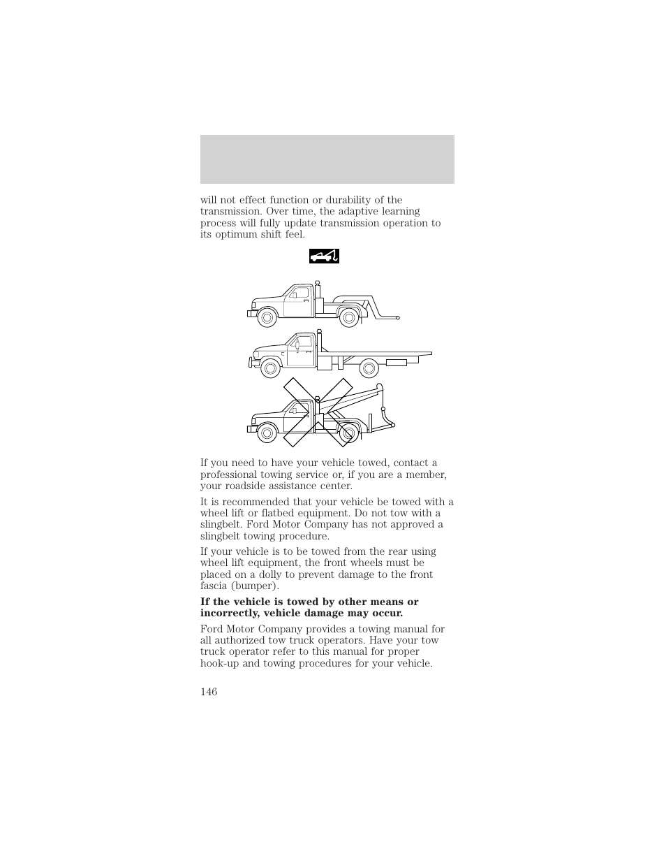 Roadside emergencies | FORD 2001 Mustang User Manual | Page 146 / 240