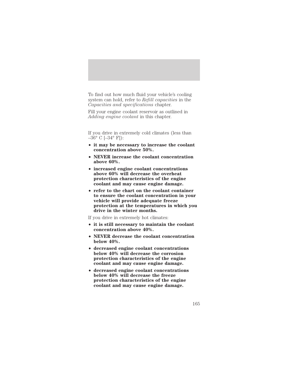 Maintenance and care | FORD 2001 Mustang User Manual | Page 165 / 240