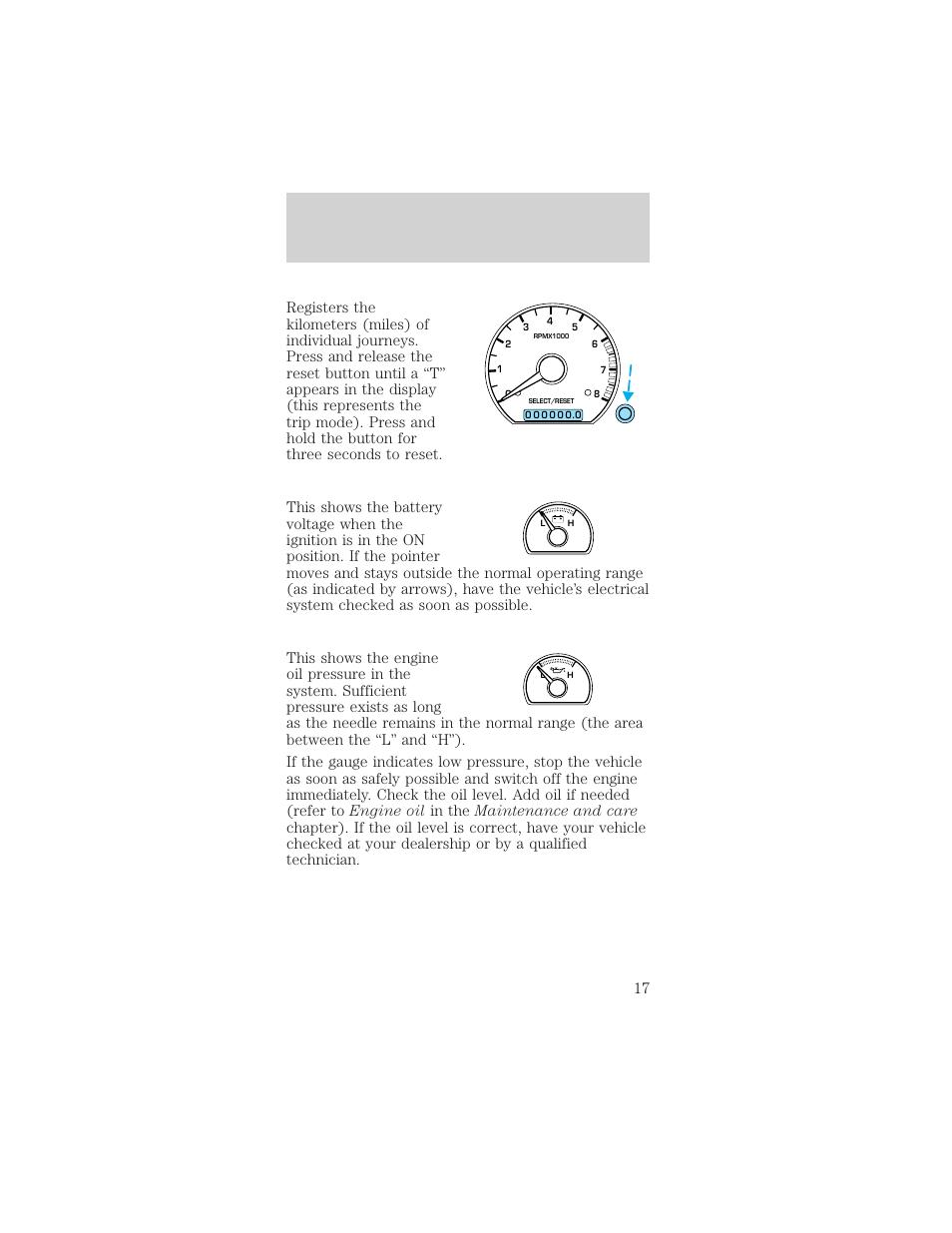 Instrumentation | FORD 2001 Mustang User Manual | Page 17 / 240