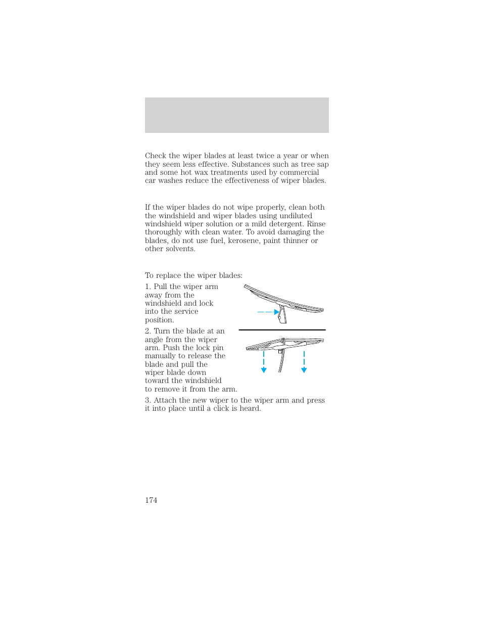 Maintenance and care | FORD 2001 Mustang User Manual | Page 174 / 240