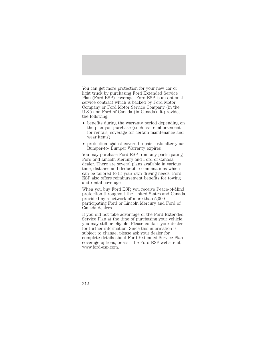 Customer assistance | FORD 2001 Mustang User Manual | Page 212 / 240