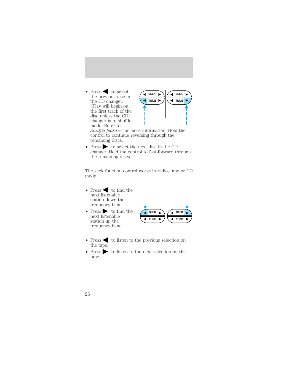 Controls and features | FORD 2001 Mustang User Manual | Page 26 / 240