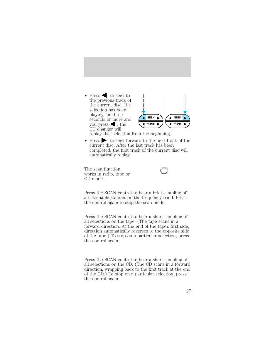 Controls and features | FORD 2001 Mustang User Manual | Page 27 / 240