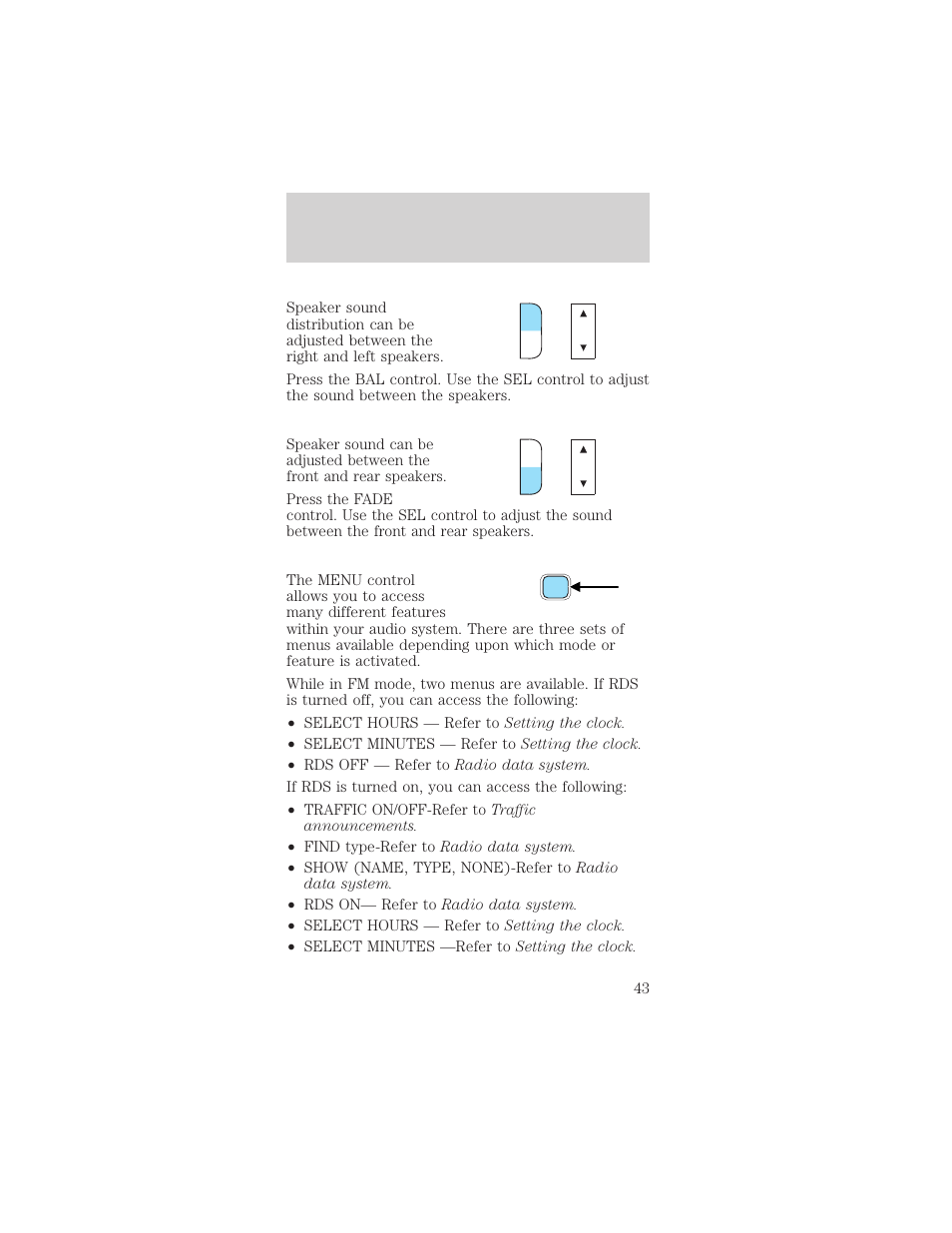 Controls and features | FORD 2001 Mustang User Manual | Page 43 / 240
