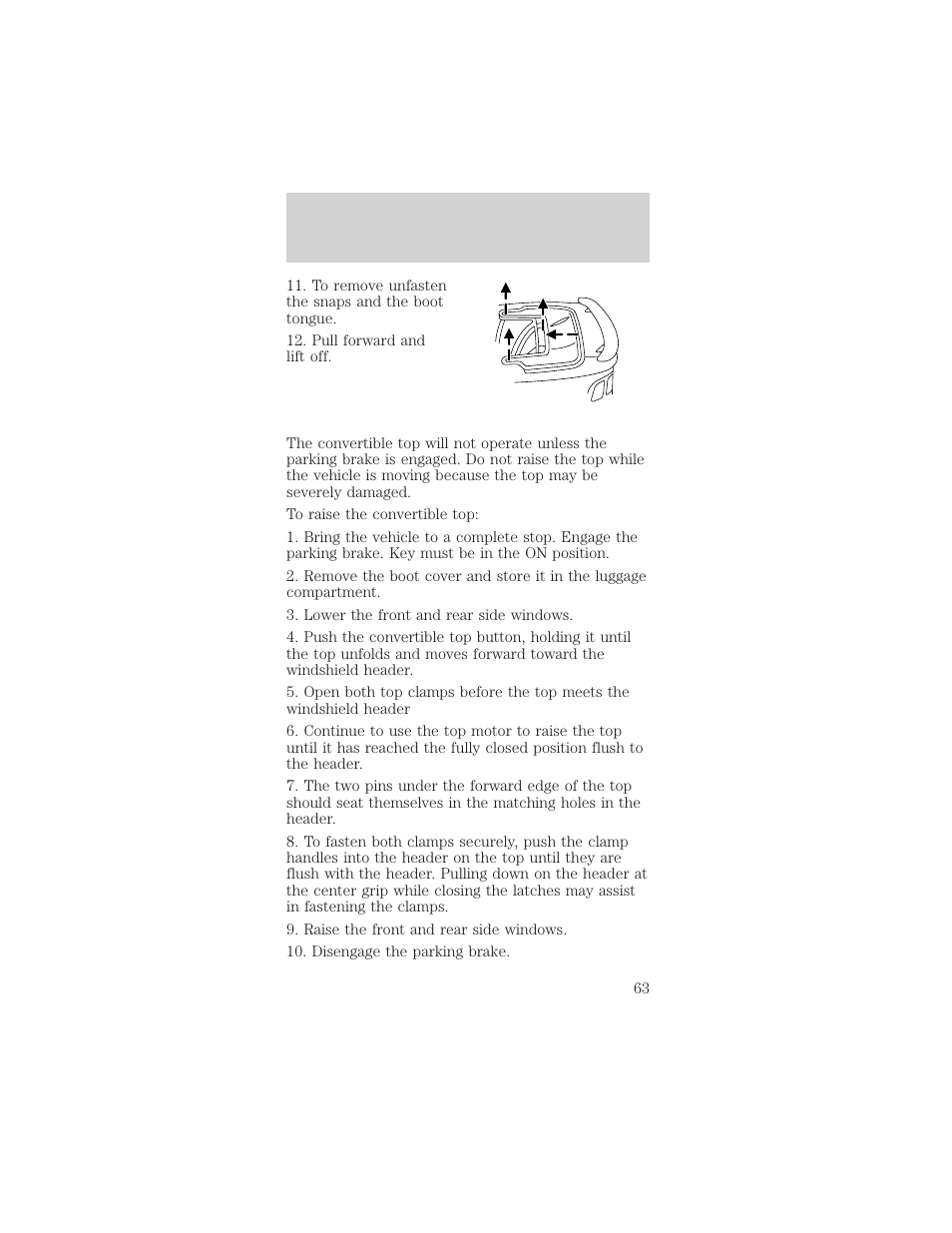 Controls and features | FORD 2001 Mustang User Manual | Page 63 / 240