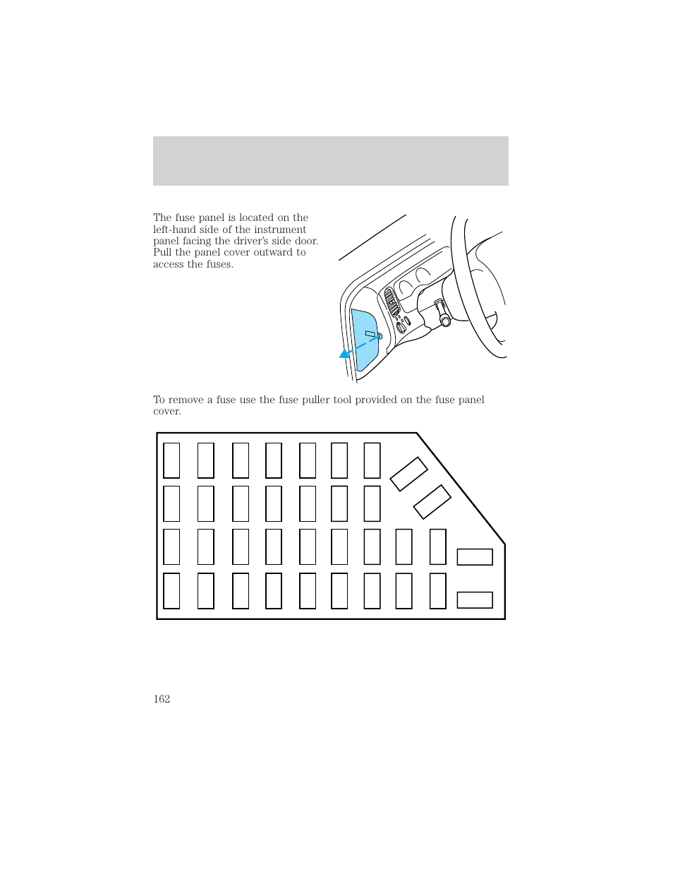 Roadside emergencies | FORD 2001 Ranger User Manual | Page 162 / 272