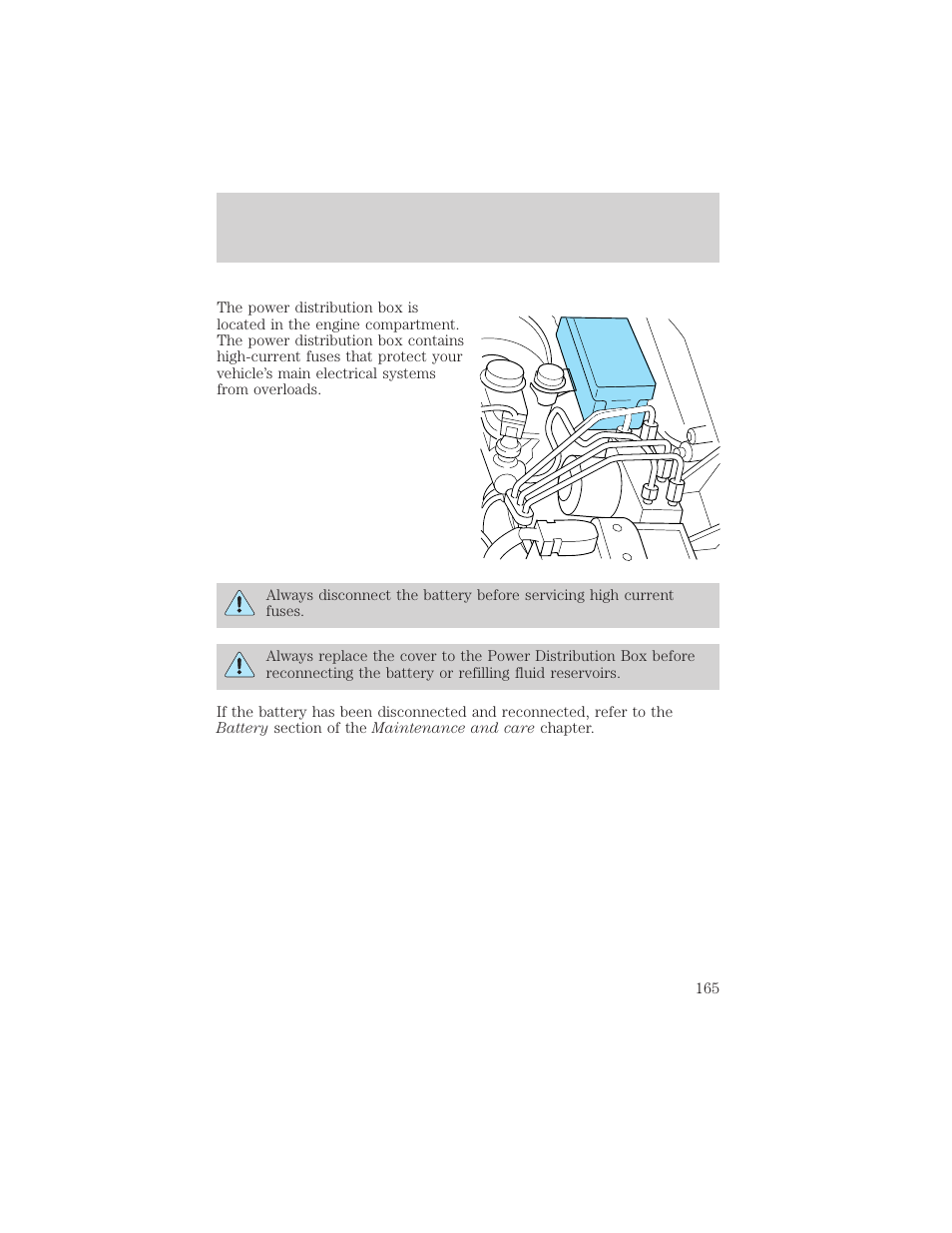 Roadside emergencies | FORD 2001 Ranger User Manual | Page 165 / 272